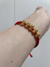 杜大生黃金五福龍轉運珠紅繩手鏈女足金999生肖龍小金龍本命年手繩 A款繩大五龍 約1.45-1.65g龍隨機 曬單實(shí)拍圖