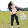 迪莎童話(huà)女童套裝兒童秋季棒球服套裝大童女裝新款時(shí)尚運(yùn)動(dòng)休閑學(xué)生2件套 粉色 140 曬單實(shí)拍圖