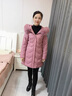 蔻伊婭羽絨服女中長款2025新品中年女裝連帽拉鏈毛領加厚皮外套女 黑色白鴨絨+真狐貍毛領 2XL 115-125斤 曬單實拍圖