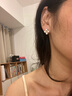 She's茜子迷你圓形四葉草形工藝珍珠耳釘耳環(huán)時(shí)尚耳飾生日禮物女送女友 四葉草型SPE8709074H1 曬單實(shí)拍圖