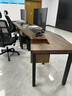 奧斯彩登（OSTRADAN）實(shí)木老板桌 設計師創(chuàng  )意單人辦公電腦臺辦公室班桌 帶抽屜班臺桌 160長(cháng)*70寬*75高*4.5cm帶側柜 曬單實(shí)拍圖