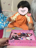 moimoln小云朵童裝秋季中小童兒童男女童撞色運動休閑戶外套裝上衣兩件套 橘色-熱氣球系列 100 cm套頭設計 曬單實拍圖