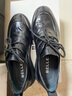 百麗（Belle）商務鞋男款牛皮光澤亮面休閑皮鞋A1084BM3 黑色-系帶A1084 39 (245mm) 曬單實拍圖