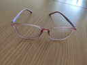 派麗蒙（PARIM） 可配近視防藍光眼鏡新款兒童男女輕護眼鏡框可愛(ài)舒適眼鏡架52317 P1-砂粉框+紫畫(huà)粉腿 曬單實(shí)拍圖