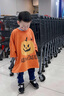 G.DUCKKIDS小黃鴨萬(wàn)圣節服裝兒童女孩男童南瓜服cosplay披風(fēng)斗篷加絨蝙蝠衫 桔色男女同款 170 2XL-建議身高165-175cm 曬單實(shí)拍圖