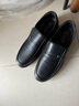 老人頭男鞋秋冬季真皮商務(wù)休閑男士皮鞋厚底耐磨牛筋底中老年爸爸鞋 黑色 42 曬單實(shí)拍圖