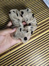 棉尾兔頭花波點(diǎn)復古大腸發(fā)圈韓系時(shí)尚頭繩扎頭發(fā)發(fā)飾 咖色 曬單實(shí)拍圖