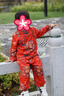 Shining Moment丨金玉滿堂 寶寶周歲禮服純棉兒童漢服紅色新年分體套裝周歲衣服 長袖上衣&長褲兩件套 90 曬單實拍圖