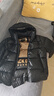 高梵黑金鵝絨服先鋒4.0五格羽絨服男款短款冬季外套 黑色 XL 曬單實(shí)拍圖