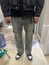 益帛（YIBO）牛仔褲男秋冬新款美式復(fù)古高街水洗做舊排扣休閑修身直筒長褲子男 藍(lán)色 L【建議110-125斤】 曬單實(shí)拍圖