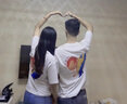 MDlila【兩件】情人節情侶裝夏季結婚領(lǐng)證登記短袖2025新款t恤套裝衣服 燈籠 白色男款+白色女款 XL 男/女M 曬單實(shí)拍圖
