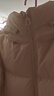 坦博爾秋冬新款羽絨服女短款面包服連帽簡(jiǎn)約外套TBF330332J 開心果色 M (165) 曬單實(shí)拍圖