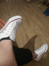 法拉步春季新款小白帆布鞋女原宿风鞋百搭韩版鞋学生透气板鞋子潮 白红色（A01） 37 实拍图