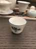 飲致蓋碗茶杯陶瓷手繪青花泡茶碗功夫茶具家用主人品茗杯單人伴手禮物 【禮盒裝】馬蹄-茶花蓋碗-150ml 曬單實拍圖