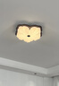 一格照明（YIGELIGHTING）全光譜中古風(fēng)復(fù)古主臥室吸頂燈兒童房臥室燈創(chuàng)意LED廣東燈具燈飾 全光譜_直徑40CM三色變光 曬單實(shí)拍圖