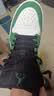 耐克（NIKE）Air Jordan 1 Mid AJ1白綠腳趾 舒適百搭 男子中幫休閑板鞋 852542-301 41 曬單實拍圖