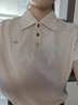 Navigare意大利小帆船短款POLO衫女夏季短袖小個(gè)子體恤衫時(shí)尚翻領(lǐng)百搭上衣 古巴砂 M 碼 曬單實(shí)拍圖