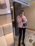 EPET高腰牛仔褲女緊身小腳加絨八分小個子2025春夏修身顯瘦女士鉛筆褲 黑色小腳毛邊-8分 26 -建議80-89斤 曬單實拍圖
