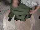 際華萬(wàn)國65式軍綠套裝的確良男女老兵聚會(huì )服裝7080年代知青老式綠色演出服 滌卡-厚款【全套】 特1號（建議高178-183重130-170) 曬單實(shí)拍圖