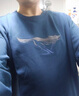 七匹狼長(cháng)袖T恤男士衛衣7A抗菌秋季抗靜電圓領(lǐng)套頭打底衫印花設計感男裝 天藍-升級2.0彈力親膚 4XL (190) 曬單實(shí)拍圖