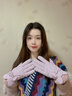 蘇木佰（SOMUBAY）兔子耳朵手套女冬季騎車(chē)冬款可愛(ài)保暖觸屏騎行女士電動(dòng)車(chē)加絨冬天 奶白【加絨加厚】 均碼 曬單實(shí)拍圖