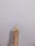 達芙妮單鞋女氣質(zhì)尖頭低跟瓢鞋優(yōu)雅蝴蝶結(jié)百搭粗跟通勤一腳蹬舒適女鞋4622101118 米色 37  曬單實拍圖