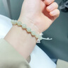 中國黃金如意鈴蘭足銀手鐲女和田玉半鐲手串七夕情人節(jié)禮物送女友老婆生日 如意鈴蘭半鐲手鏈-和田玉 曬單實拍圖