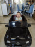 薩瑪特奔馳大G兒童電動(dòng)車(chē)四驅電瓶車(chē)玩具可坐人遙控自駕兒童節生日禮物 頂配 烤漆黑+四驅+加大鋰電+軟胎皮座 曬單實(shí)拍圖