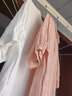 索宛亦（SUOWANYI）寬松T恤復(fù)古盤扣中袖女中式立領(lǐng)禪意茶服寬松套頭衫 白色(有禮) 2XL 建議125-135斤 曬單實(shí)拍圖