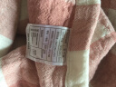 Amscan日式全棉纱布毛巾被 三层水洗纱布航空毯夏凉空调薄被午睡办公毯 豆沙巧格 150x200cm 实拍图