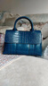 ANDSEEYOU包包2026新款網(wǎng)紅潮女神節流行白色氣質(zhì)女神手提包斜挎包女鉑金包 藍色 曬單實(shí)拍圖