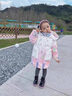 G.DUCKKIDS童裝女童羽絨服中長款兒童外套冬季白鴨絨女寶寶衣服加厚保暖冬裝 愛莎粉 100碼建議90-100cm3-4歲 曬單實拍圖