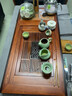 金灶（KAMJOVE） 古花木黑檀木組合實(shí)木茶盤(pán)分體式家用茶臺自動(dòng)上水茶具套裝 搭配G9泡茶壺 陶瓷茶具 茶渣桶 曬單實(shí)拍圖