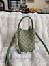 viney牛皮手提包包女包斜挎包高級感品牌生日情人節禮物送女友老婆 【綠色】新年送女生實(shí)用女生水桶包 輕奢時(shí)尚菜籃子單肩包 曬單實(shí)拍圖
