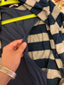 INUjIRUSHI日式孕婦產(chǎn)后哺乳家居服月子套裝春秋保暖打底秋褲睡衣棉兩件套 寶藍色 均碼 曬單實拍圖