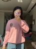 Teenie Weenie小熊衛(wèi)衣女春季學院風大熊刺繡圓領衛(wèi)衣上衣女 象牙白 M (165) 曬單實拍圖