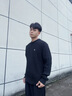 Calvin KleinJeans秋冬男女情侶休閑通勤ck刺繡V領(lǐng)絞花純棉針織衫J326795 YBI-牛乳白 L 曬單實(shí)拍圖