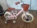 永久（FOREVER） 兒童自行車(chē)4-6歲男女小學(xué)生高碳鋼童車(chē)復古單速少兒休閑車(chē)單車(chē) 14寸 櫻花粉 單速 曬單實(shí)拍圖