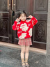 小豬彼特女童百褶裙洋氣秋冬2025新款女孩紅色新年半身裙兒童短裙冬季裙子 4383紅格子半身裙【毛呢】 110 cm 曬單實(shí)拍圖