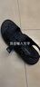 奧康涼鞋男新款夏季運動(dòng)休閑戶(hù)外男士涼鞋外穿潮流魔術(shù)貼沙灘鞋 黑色 44 (270mm) 曬單實(shí)拍圖