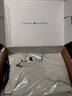 TOMMY HILFIGER【戶外防水】秋冬男輕便通勤可收納帽休閑軟殼夾克外套J8340 灰白色 CJH M （推薦：135-150斤） 曬單實(shí)拍圖