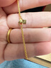 周大福 四方肖邦鏈素鏈黃金項鏈工費32040cm約2.6g F219748 曬單實(shí)拍圖