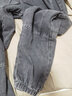 木子勝牛仔褲男新款潮牌寬松束腳工裝休閑褲韓版潮流哈倫九分褲 灰色 5XL 曬單實(shí)拍圖