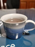九土日式手工粗陶咖啡杯手沖復古窯變馬克杯個(gè)性情侶對杯家用水杯 窯變藍 曬單實(shí)拍圖