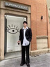 聲猴外套男裝高級感休閑西裝男潮牌痞帥英倫雅痞風(fēng)格墊肩西服套裝 西服+黑短T+西褲【三件套 XL 曬單實(shí)拍圖