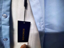 羅蒙（ROMON）兩件裝 保暖加絨加厚襯衫男士長(cháng)袖秋冬商務(wù)休閑工裝免燙襯衣男裝 【兩件裝】藍色+藏青 41碼(偏小建議拍大一碼) 曬單實(shí)拍圖
