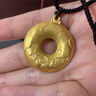 明牌珠寶足金古法黃金吊墜配繩項(xiàng)鏈禪意蓮花心經(jīng)佩AFC0406工費(fèi)800 足金吊墜 約12.81克 曬單實(shí)拍圖