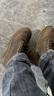 馬丁（DR.MARTENS）101英倫男女早秋舒適百搭瘋馬皮棕色女中幫馬丁靴 深棕色 38 曬單實(shí)拍圖