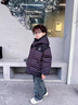 G.DUCKKIDS小黃鴨男童羽絨服秋冬季2024新款過年喜慶衣服兒童裝寶寶紅色外套 紅色白鴨絨羽絨服 110 M 曬單實(shí)拍圖