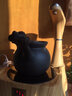域見(jiàn)火山石側把煮茶壺養生壺老白茶煮茶器煮茶爐電陶壺煮茶電陶爐套裝 單側把壺，含木蓋 曬單實(shí)拍圖